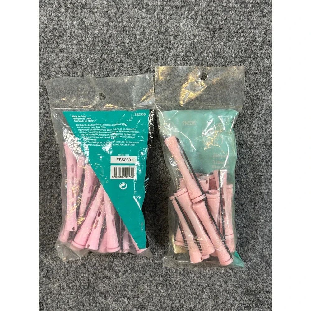 Vintage Salon Care Professional Pink Perm Rods 5/16